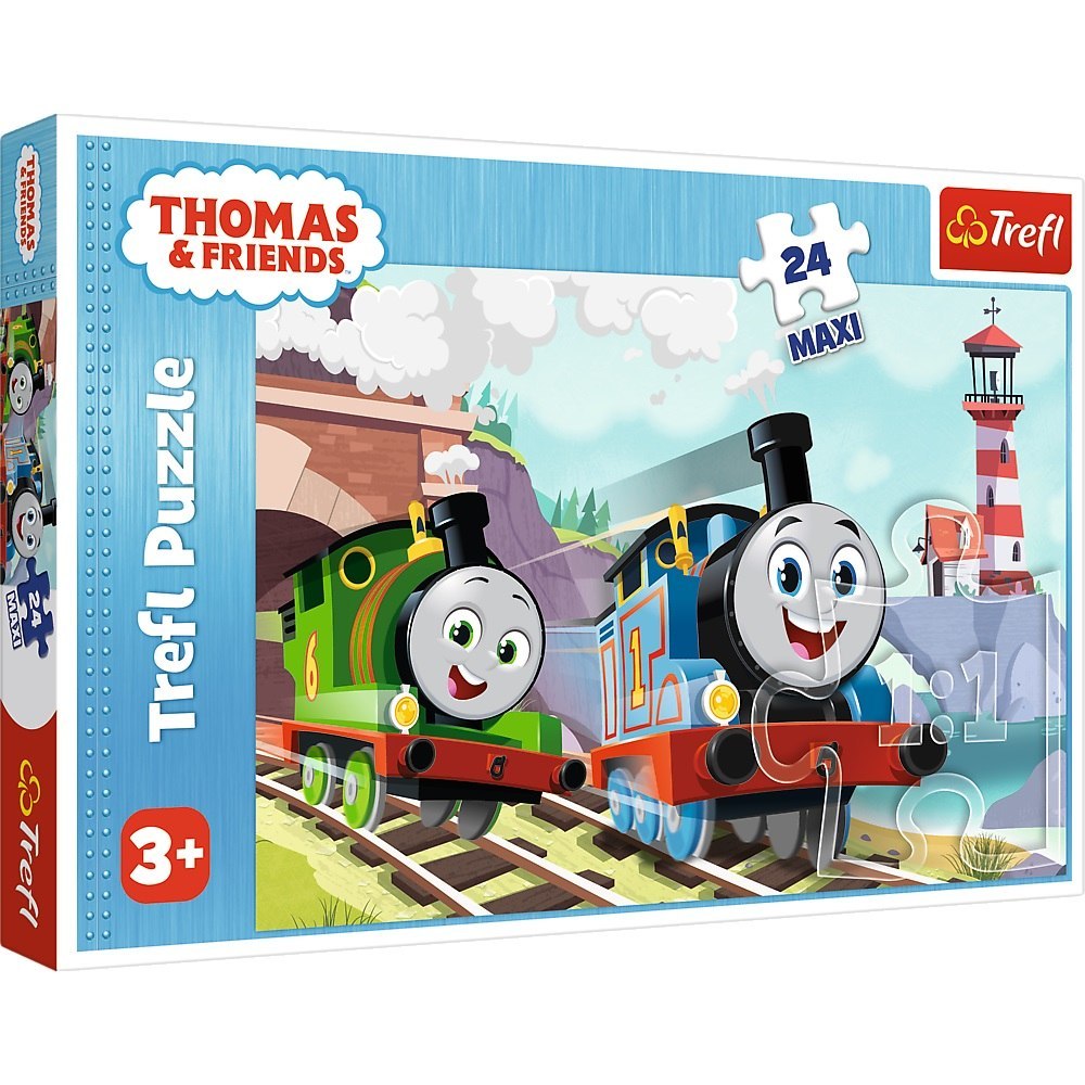 PUZZLE 24 ELEMENTY MAXI TOMEK I PERCY NA TORACH TREFL 14354 TREF TREFL